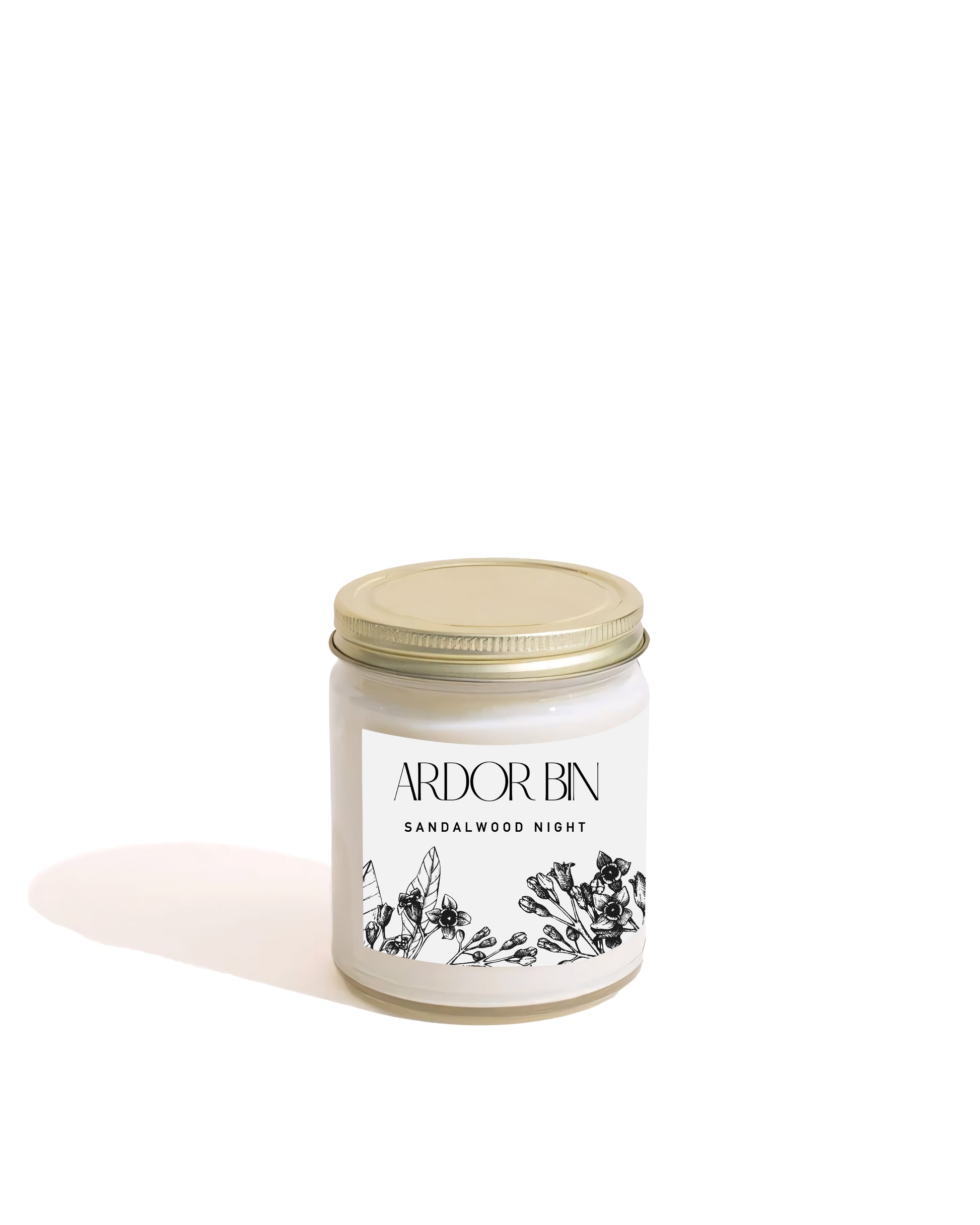 Sandalwood Night Scented Candle 8 oz. - Ardor Bin