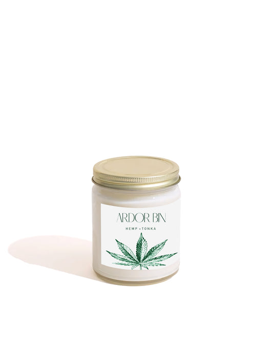 Hemp + Tonka Scented Candle 8 oz. - Ardor Bin